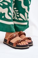 Klapki damskie Model Ziferte LD-27 Camel