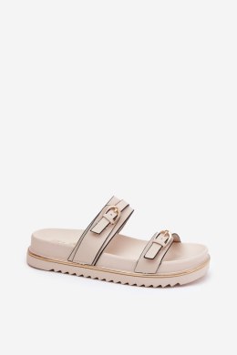 Klapki damskie Model Ziferte LD-27 Light Beige