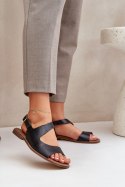 Sandały damskie skórzane Model Lewski 3041 Black