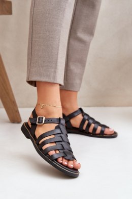 Sandały damskie skórzane Model Zazoo 3686 Black
