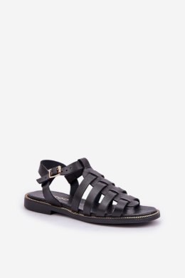 Sandały damskie skórzane Model Zazoo 3686 Black
