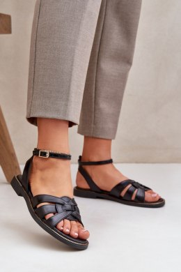 Sandały damskie skórzane Model Zazoo 3688 Black
