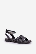 Sandały damskie skórzane Model Zazoo 3688 Black