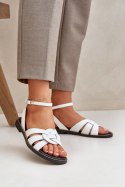 Sandały damskie skórzane Model Zazoo 3688 White