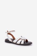 Sandały damskie skórzane Model Zazoo 3688 White