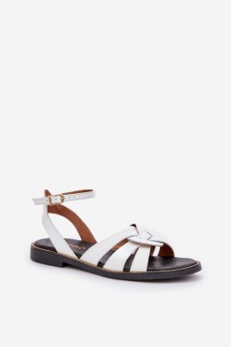 Sandały damskie skórzane Model Zazoo 3688 White