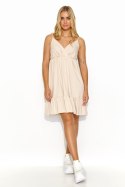 Sukienka damska Model M818 Light Beige - Makadamia
