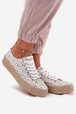 Trampki damskie Model Lee Cooper LCW-25-08-3648L White/Gold