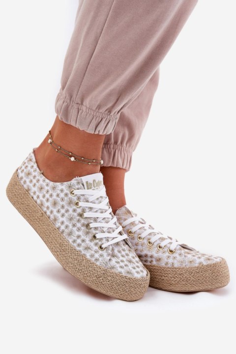 Trampki damskie Model Lee Cooper LCW-25-08-3648L White/Gold Trampki damskie Model Lee Cooper LCW-25-08-3648L White/Gold