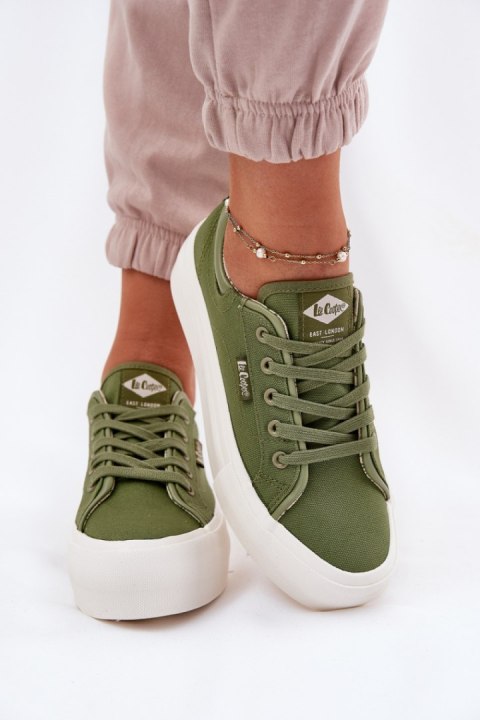Trampki damskie Model Lee Cooper LCW-25-31-3449L Green Trampki damskie Model Lee Cooper LCW-25-31-3449L Green