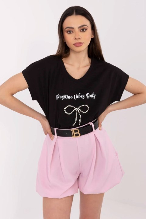 Tshirt Damski Model CLM-TS-1727.90 Black - Factory Price Tshirt Damski Model CLM-TS-1727.90 Black - Factory Price