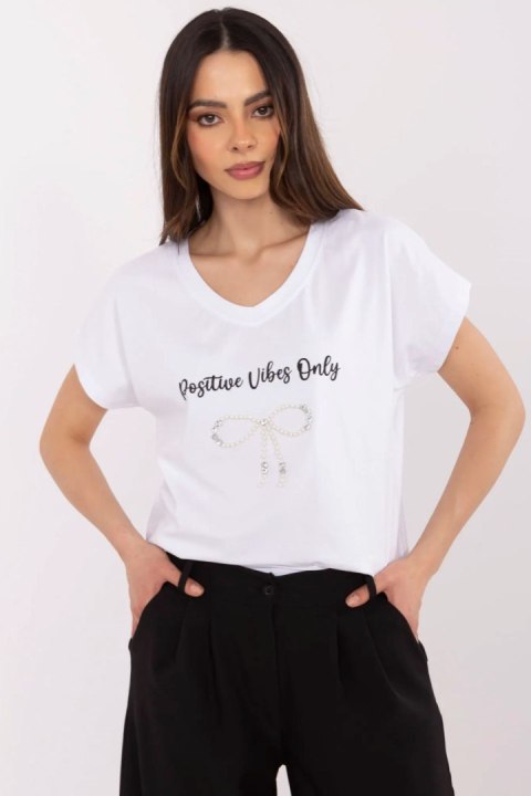 Tshirt Damski Model CLM-TS-1727.90 White - Factory Price Tshirt Damski Model CLM-TS-1727.90 White - Factory Price