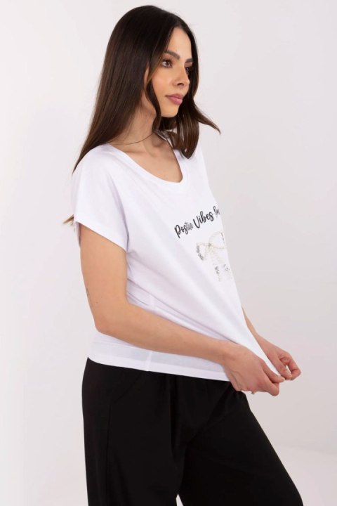 Tshirt Damski Model CLM-TS-1727.90 White - Factory Price Tshirt Damski Model CLM-TS-1727.90 White - Factory Price