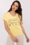 Bluzka T-shirt Damski Model CLM-TS-1729.86 Yellow - Factory Price