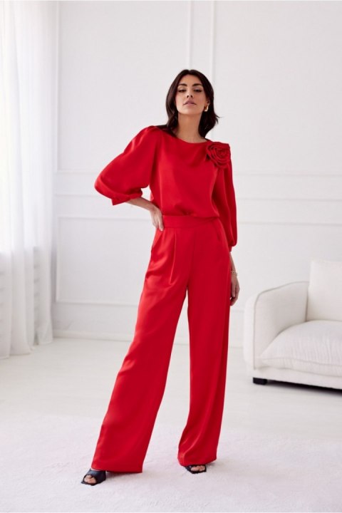 Bluzka damska Model Giana CZE BLU0178 Red - Roco Fashion Bluzka damska Model Giana CZE BLU0178 Red - Roco Fashion