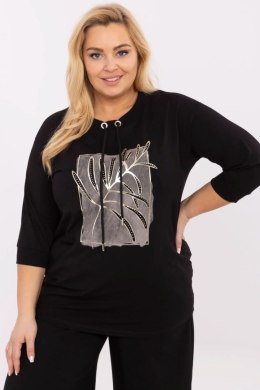 Bluzka damska Plus size Oversize Model RV-BZ-A291.45 Black - Relevance