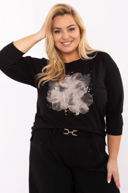 Bluzka damska Plus size Oversize Model RV-BZ-A400.39 Black - Relevance