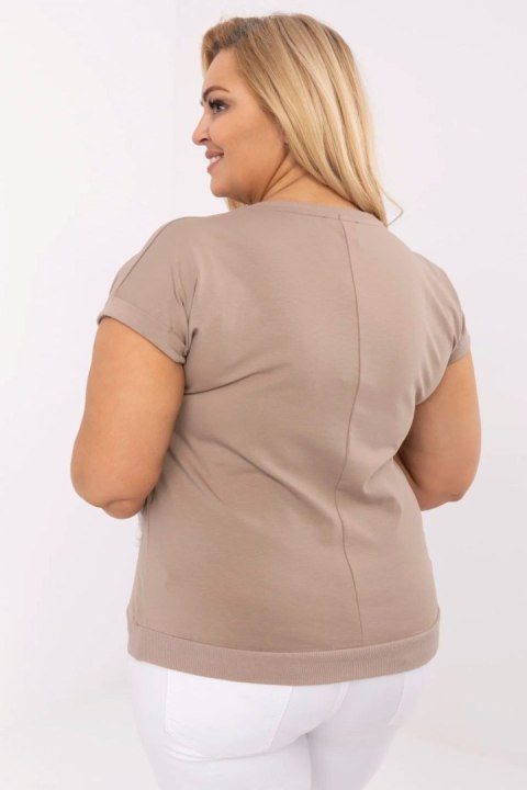Bluzka damska Model RV-BZ-A543.94 Dark Beige - Relevance Bluzka damska Model RV-BZ-A543.94 Dark Beige - Relevance