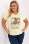 Bluzka damska Plus size Model RV-BZ-A602.89 Light Yellow - Relevance