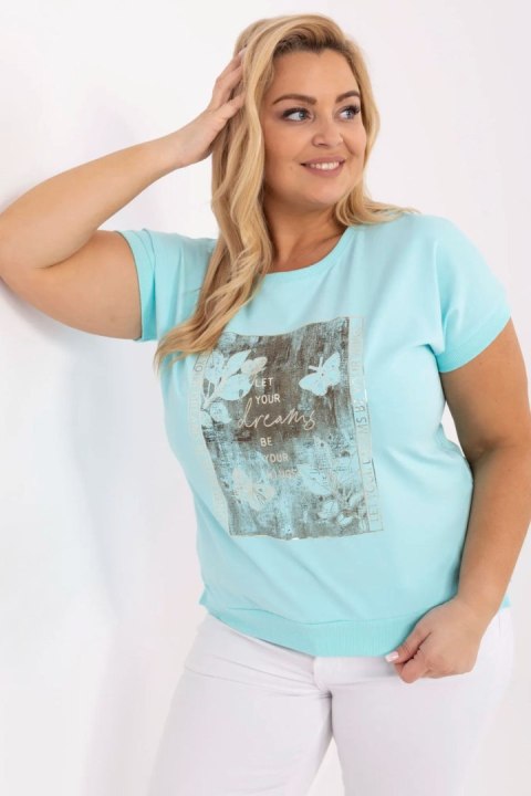 Bluzka damska Plus size Model RV-BZ-A602.89 Mint - Relevance Bluzka damska Plus size Model RV-BZ-A602.89 Mint - Relevance