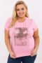 Bluzka damska Plus size Model RV-BZ-A602.89 Pink - Relevance