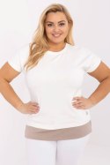 Bluzka damska Oversize Plus size Model RV-BZ-A625.84 Ecru - Relevance