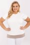 Bluzka damska Oversize Plus size Model RV-BZ-A625.84 Ecru - Relevance