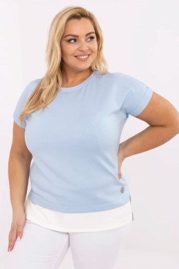 Bluzka damska Oversize Plus size Model RV-BZ-A625.84 Light Blue - Relevance