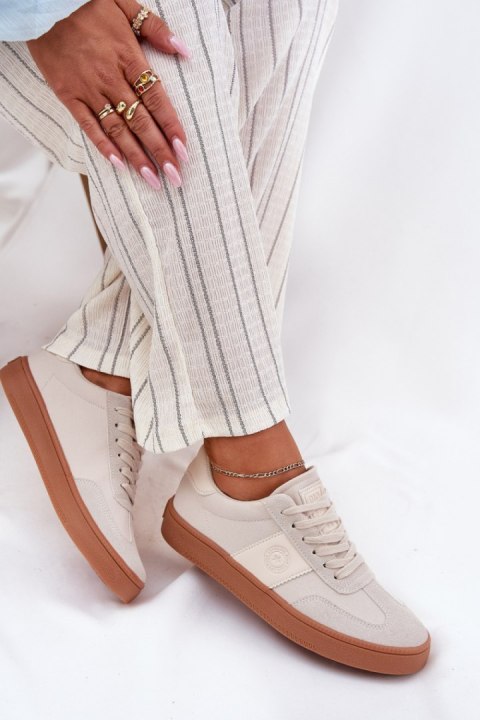 Buty Sportowe Sneakersy damskie Model Big Star RR274806 Beige Buty Sportowe Sneakersy damskie Model Big Star RR274806 Beige