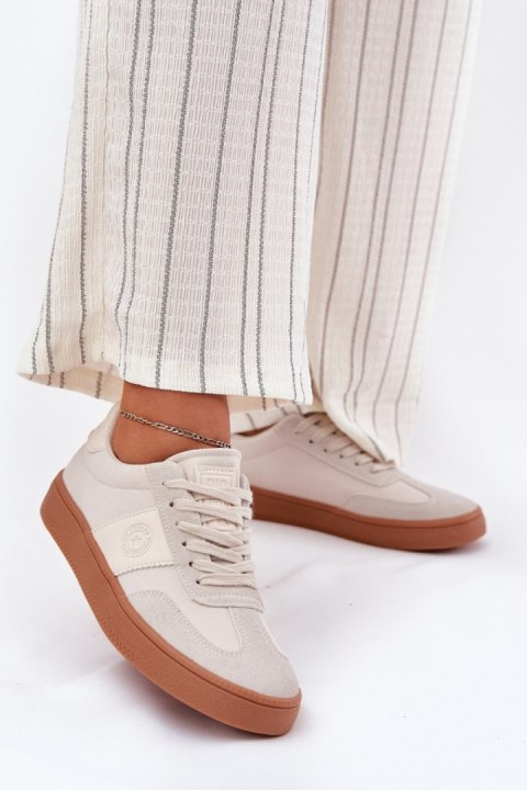 Buty Sportowe Sneakersy damskie Model Big Star RR274806 Beige Buty Sportowe Sneakersy damskie Model Big Star RR274806 Beige