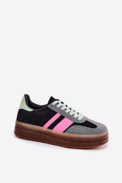 Buty Sportowe Sneakersy damskie Model Ovivene BL607P Black Buty Sportowe Sneakersy damskie Model Ovivene BL607P Black