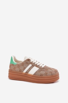 Buty Sportowe Sneakersy damskie Model Ovivene BL607P Khaki