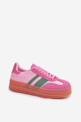 Buty Sportowe Sneakersy damskie Model Ovivene BL607P Pink