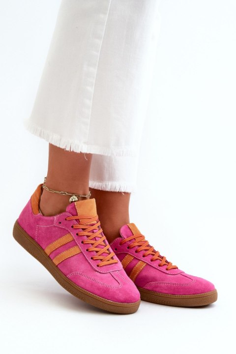 Buty Sportowe Sneakersy damskie Model Zazoo N1068 Fuksja Buty Sportowe Sneakersy damskie Model Zazoo N1068 Fuksja