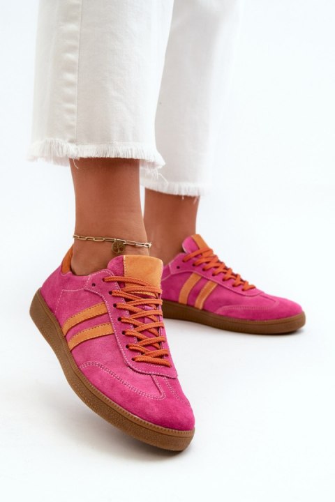 Buty Sportowe Sneakersy damskie Model Zazoo N1068 Fuksja Buty Sportowe Sneakersy damskie Model Zazoo N1068 Fuksja