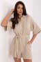 Kombinezon damski muślinowy krótki Model MI-KO-A2479.73 beżowy beige