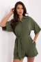Kombinezon damski muślinowy krótki Model MI-KO-A2479.73 khaki