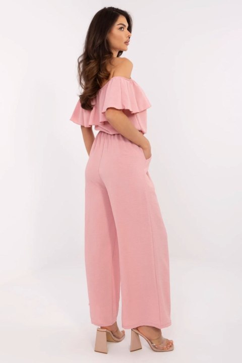 Kombinezon damski Model MI-KO-T52.67 ciemny różowyDark Pink - Italy Moda Kombinezon damski Model MI-KO-T52.67 ciemny różowyDark Pink - Italy Moda