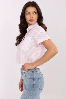 Koszula Bluzka Damska Model NM-KS-KA-01148.50P White/Pink - NM