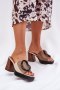 Klapki damskie Model Amuria QQ221 Dark Beige