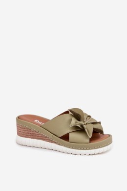 Klapki damskie Model Artiker 52C0503 Green