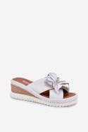 Klapki damskie Model Artiker 54C0538 White/Silver