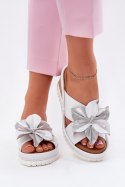 Klapki damskie Model Artiker 54C0538 White/Silver