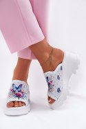 Klapki damskie skórzane Model Artiker 56C0428 White