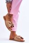 Klapki damskie Model Becky 23SD35-5479 Beige