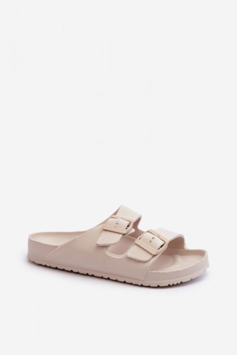 Sandał Klapki Model Luciene 24SD97-7738 Beige - Step in style Sandał Klapki Model Luciene 24SD97-7738 Beige - Step in style