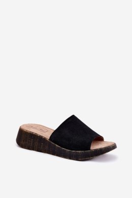 Klapki damskie skórzane Model Panto Fino RR267043 Black