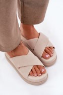 Sandał Klapki Model Rinasara PL365 Beige - Step in style
