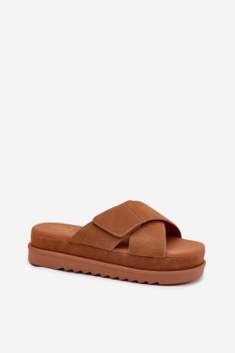 Sandał Klapki Model Rinasara PL365 Camel - Step in style