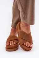 Sandał Klapki Model Rinasara PL365 Camel - Step in style